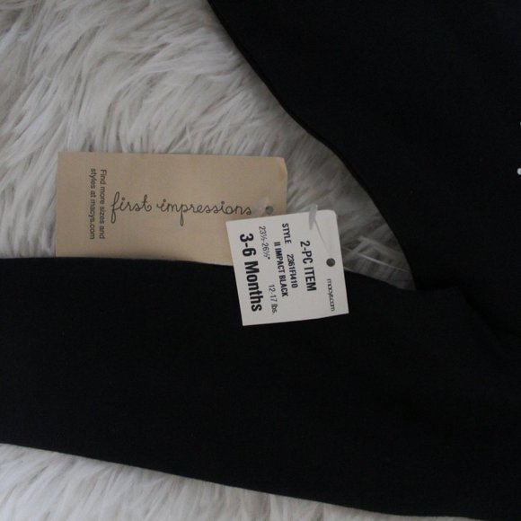 NWT FIRST IMPRESSIONS Milk Outfit, T-shirt with legging, INFANT 3-6M BABY BOY - Picture 7 of 8